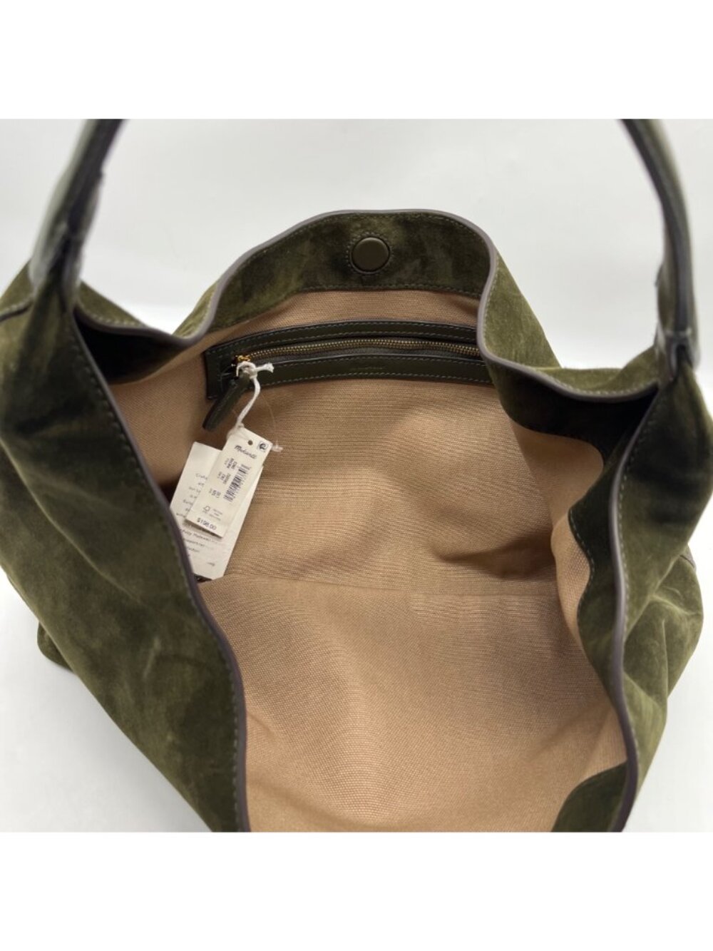 Madewell the Mylie Green Suede Shoulder Bag - Picture 10 of 10